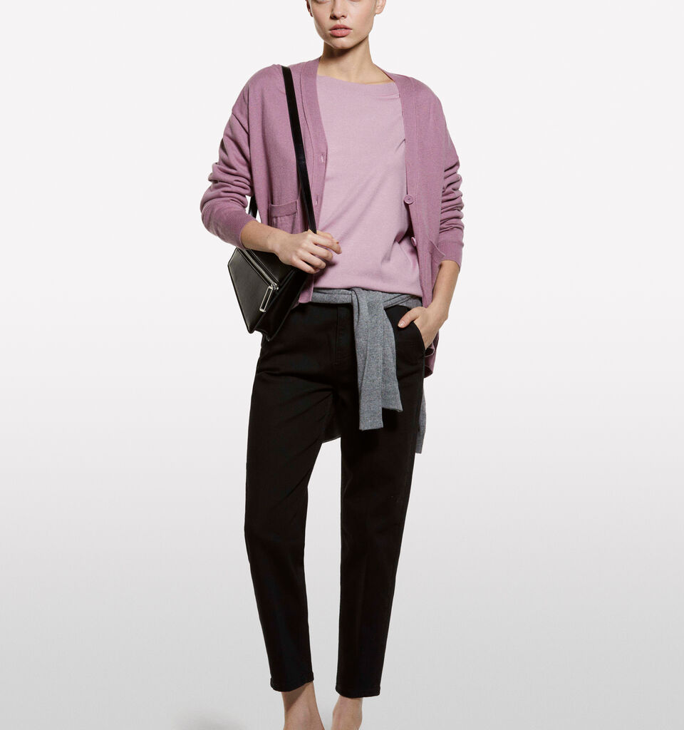 Jean chino slim noir style 71 - jeans coupe slim pour femme - Noir | Sisley image number 1